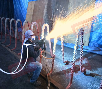 Boiler tube Coating through Arc Spray