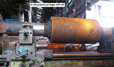 Cutting and Grinding of the crusher Roll