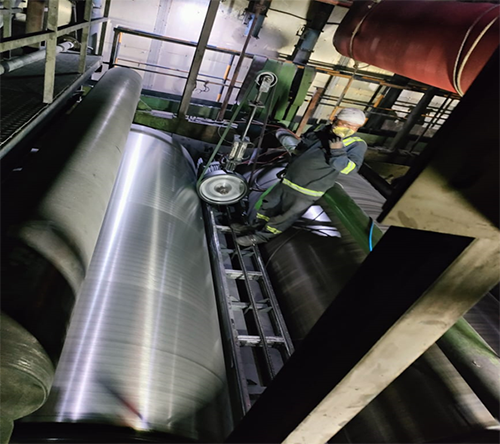 In Situ Online Grinding System